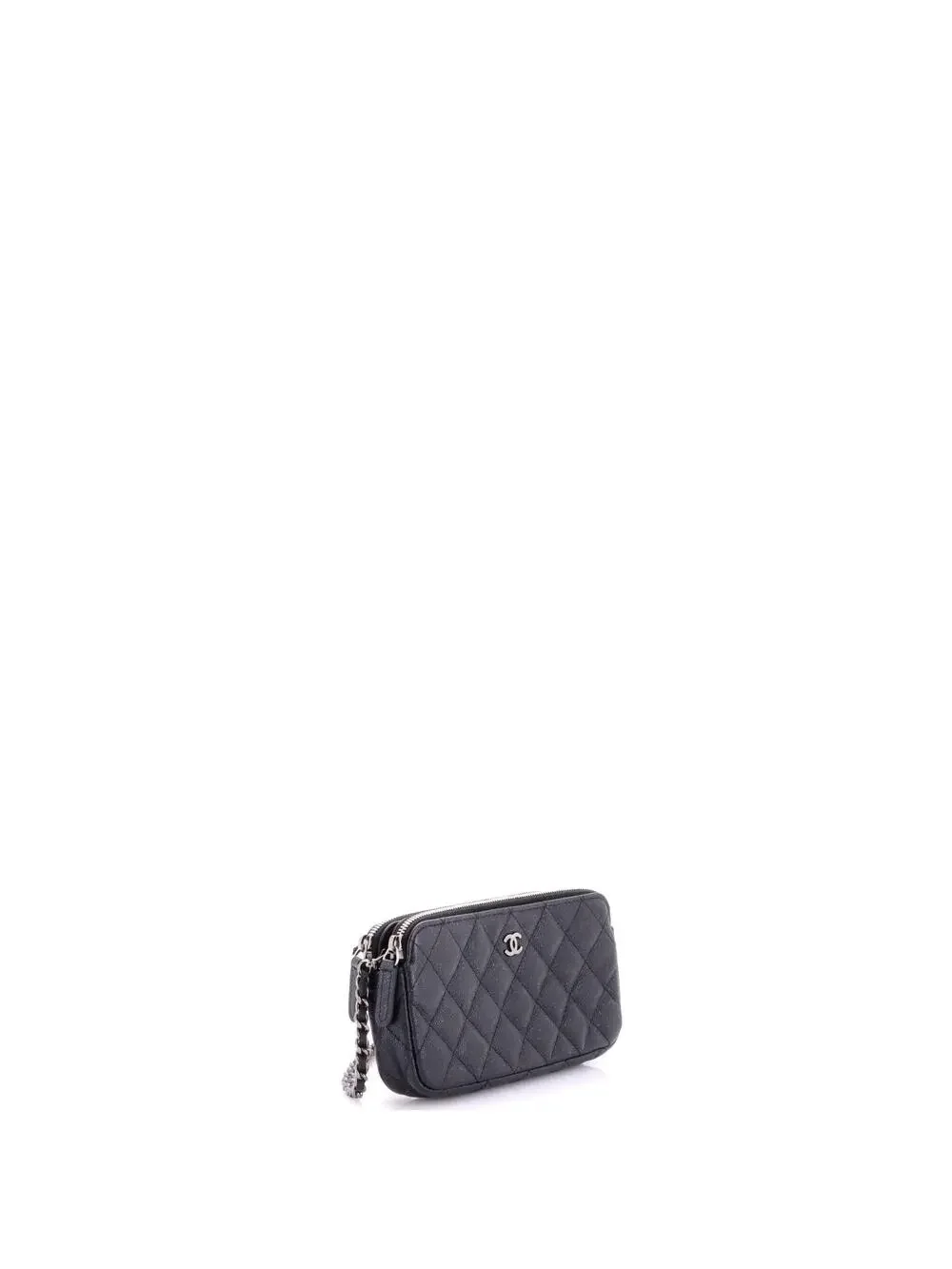 Chanel Double Zip Clutch With Chain #322601C29B